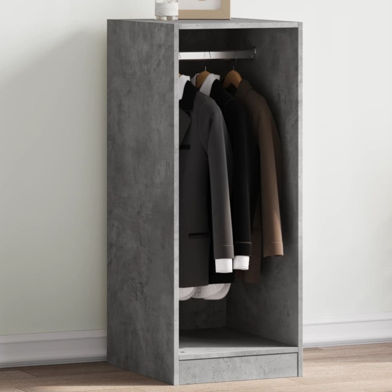 vidaXL Kleiderschrank Betongrau 48x41x102 cm Holzwerkstoff vidaXL Kleiderschrank Betongrau 48x41x102 cm Holzwerkstoff