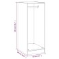 vidaXL Kleiderschrank Braun Eichen-Optik 48x41x102 cm Holzwerkstoff vidaXL Kleiderschrank Braun Eichen-Optik 48x41x102 cm Holzwerkstoff
