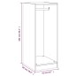 vidaXL Kleiderschrank Schwarz 48x41x102 cm Holzwerkstoff vidaXL Kleiderschrank Schwarz 48x41x102 cm Holzwerkstoff