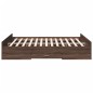 vidaXL Bettgestell mit Schubladen Braun Eichen-Optik 140x200 cm vidaXL Bettgestell mit Schubladen Braun Eichen-Optik 140x200 cm