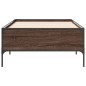 vidaXL Bettgestell Braun Eichen-Optik 75x190 cm Holzwerkstoff Metall vidaXL Bettgestell Braun Eichen-Optik 75x190 cm Holzwerkstoff Metall