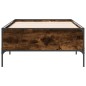 vidaXL Bettgestell Räuchereiche 90x190 cm Holzwerkstoff und Metall vidaXL Bettgestell Räuchereiche 90x190 cm Holzwerkstoff und Metall