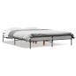 vidaXL Bettgestell Grau Sonoma 120x190 cm Holzwerkstoff und Metall vidaXL Bettgestell Grau Sonoma 120x190 cm Holzwerkstoff und Metall