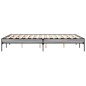 vidaXL Bettgestell Grau Sonoma 120x190 cm Holzwerkstoff und Metall vidaXL Bettgestell Grau Sonoma 120x190 cm Holzwerkstoff und Metall