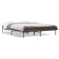 vidaXL Bettgestell Braun Eichen-Optik 140x190 cm Holzwerkstoff Metall vidaXL Bettgestell Braun Eichen-Optik 140x190 cm Holzwerkstoff Metall