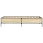vidaXL Bettgestell Sonoma-Eiche 100x200 cm Holzwerkstoff und Metall vidaXL Bettgestell Sonoma-Eiche 100x200 cm Holzwerkstoff und Metall
