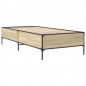 vidaXL Bettgestell Sonoma-Eiche 100x200 cm Holzwerkstoff und Metall vidaXL Bettgestell Sonoma-Eiche 100x200 cm Holzwerkstoff und Metall