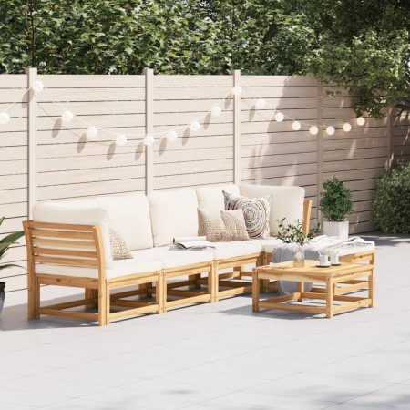 vidaXL 6-tlg. Garten-Lounge-Set mit Kissen Massivholz Akazie