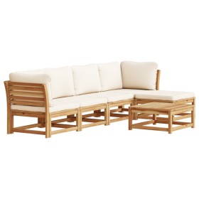 vidaXL 6-tlg. Garten-Lounge-Set mit Kissen Massivholz Akazie