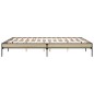 vidaXL Bettgestell Sonoma-Eiche 200x200 cm Holzwerkstoff und Metall vidaXL Bettgestell Sonoma-Eiche 200x200 cm Holzwerkstoff und Metall