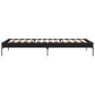 vidaXL Bettgestell Schwarz 75x190 cm Holzwerkstoff und Metall vidaXL Bettgestell Schwarz 75x190 cm Holzwerkstoff und Metall
