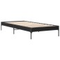 vidaXL Bettgestell Schwarz 75x190 cm Holzwerkstoff und Metall vidaXL Bettgestell Schwarz 75x190 cm Holzwerkstoff und Metall