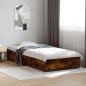 vidaXL Bettgestell Räuchereiche 90x190 cm Holzwerkstoff und Metall vidaXL Bettgestell Räuchereiche 90x190 cm Holzwerkstoff und Metall