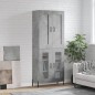 Highboard Betongrau 69,5x34x180 cm Holzwerkstoff Highboard Betongrau 69,5x34x180 cm Holzwerkstoff
