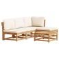 vidaXL 5-tlg. Garten-Lounge-Set mit Kissen Massivholz Akazie vidaXL 5-tlg. Garten-Lounge-Set mit Kissen Massivholz Akazie