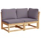 vidaXL 6-tlg. Garten-Lounge-Set mit Kissen Massivholz Akazie vidaXL 6-tlg. Garten-Lounge-Set mit Kissen Massivholz Akazie