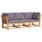 vidaXL 3-tlg. Garten-Lounge-Set mit Kissen Massivholz Akazie vidaXL 3-tlg. Garten-Lounge-Set mit Kissen Massivholz Akazie