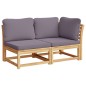 vidaXL 3-tlg. Garten-Lounge-Set mit Kissen Massivholz Akazie vidaXL 3-tlg. Garten-Lounge-Set mit Kissen Massivholz Akazie