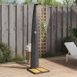 vidaXL Gartendusche Schwarz 55x60x224 cm Poly Rattan und Akazienholz vidaXL Gartendusche Schwarz 55x60x224 cm Poly Rattan und Akazienholz