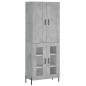 Highboard Betongrau 69,5x34x180 cm Holzwerkstoff Highboard Betongrau 69,5x34x180 cm Holzwerkstoff