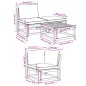 vidaXL 5-tlg. Garten-Lounge-Set mit Kissen Massivholz Akazie vidaXL 5-tlg. Garten-Lounge-Set mit Kissen Massivholz Akazie
