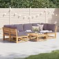 vidaXL 7-tlg. Garten-Lounge-Set mit Kissen Massivholz Akazie vidaXL 7-tlg. Garten-Lounge-Set mit Kissen Massivholz Akazie