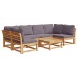 vidaXL 7-tlg. Garten-Lounge-Set mit Kissen Massivholz Akazie vidaXL 7-tlg. Garten-Lounge-Set mit Kissen Massivholz Akazie