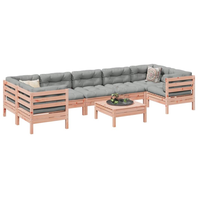 vidaXL 8-tlg. Garten-Sofagarnitur mit Kissen Massivholz Douglasie vidaXL 8-tlg. Garten-Sofagarnitur mit Kissen Massivholz Douglasie