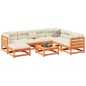 vidaXL 8-tlg. Garten-Sofagarnitur mit Kissen Wachsbraun Kiefernholz vidaXL 8-tlg. Garten-Sofagarnitur mit Kissen Wachsbraun Kiefernholz