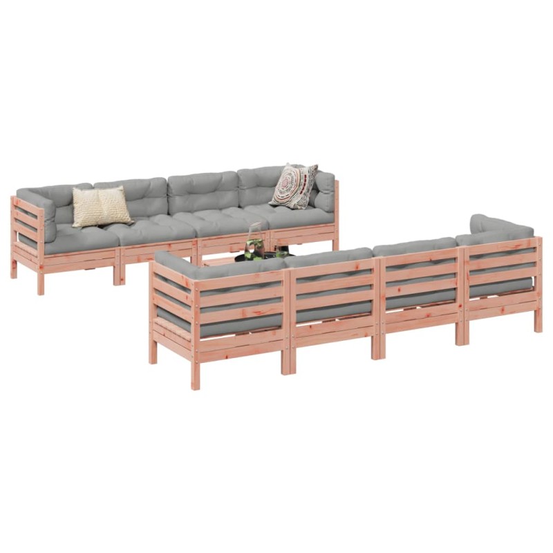 vidaXL 9-tlg. Garten-Sofagarnitur mit Kissen Massivholz Douglasie vidaXL 9-tlg. Garten-Sofagarnitur mit Kissen Massivholz Douglasie