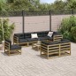vidaXL 9-tlg. Garten-Sofagarnitur mit Kissen Kiefernholz Imprägniert vidaXL 9-tlg. Garten-Sofagarnitur mit Kissen Kiefernholz Imprägniert