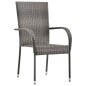 vidaXL 5-tlg. Garten-Essgruppe Poly Rattan Grau vidaXL 5-tlg. Garten-Essgruppe Poly Rattan Grau