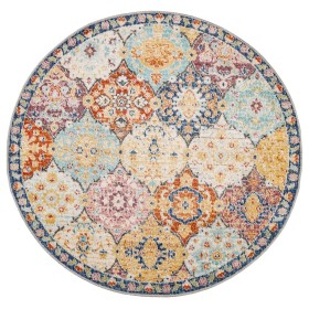 vidaXL Teppich ARBIZU Indoor und Outdoor Vintage-Design Ø 200 cm
