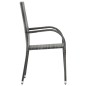 vidaXL 5-tlg. Garten-Essgruppe Poly Rattan Grau vidaXL 5-tlg. Garten-Essgruppe Poly Rattan Grau