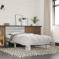 vidaXL Bettgestell Grau Sonoma 75x190 cm Holzwerkstoff und Metall vidaXL Bettgestell Grau Sonoma 75x190 cm Holzwerkstoff und Metall