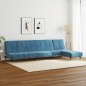 vidaXL 2-tlg. Sofagarnitur Blau Samt vidaXL 2-tlg. Sofagarnitur Blau Samt
