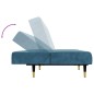 vidaXL 2-tlg. Sofagarnitur Blau Samt vidaXL 2-tlg. Sofagarnitur Blau Samt