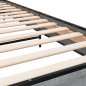 vidaXL Bettgestell Grau Sonoma 90x200 cm Holzwerkstoff und Metall vidaXL Bettgestell Grau Sonoma 90x200 cm Holzwerkstoff und Metall