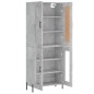 Highboard Betongrau 69,5x34x180 cm Holzwerkstoff Highboard Betongrau 69,5x34x180 cm Holzwerkstoff