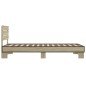 vidaXL Bettgestell Sonoma-Eiche 100x200 cm Holzwerkstoff und Metall vidaXL Bettgestell Sonoma-Eiche 100x200 cm Holzwerkstoff und Metall