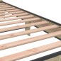vidaXL Bettgestell Sonoma-Eiche 100x200 cm Holzwerkstoff und Metall vidaXL Bettgestell Sonoma-Eiche 100x200 cm Holzwerkstoff und Metall