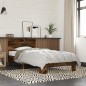 vidaXL Bettgestell Räuchereiche 90x200 cm Holzwerkstoff und Metall vidaXL Bettgestell Räuchereiche 90x200 cm Holzwerkstoff und Metall