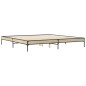 vidaXL Bettgestell Sonoma-Eiche 180x200 cm Holzwerkstoff und Metall vidaXL Bettgestell Sonoma-Eiche 180x200 cm Holzwerkstoff und Metall