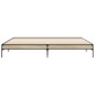 vidaXL Bettgestell Sonoma-Eiche 180x200 cm Holzwerkstoff und Metall vidaXL Bettgestell Sonoma-Eiche 180x200 cm Holzwerkstoff und Metall