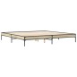 vidaXL Bettgestell Sonoma-Eiche 180x200 cm Holzwerkstoff und Metall vidaXL Bettgestell Sonoma-Eiche 180x200 cm Holzwerkstoff und Metall