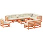 vidaXL 11-tlg. Garten-Sofagarnitur Wachsbraun Massivholz Kiefer vidaXL 11-tlg. Garten-Sofagarnitur Wachsbraun Massivholz Kiefer