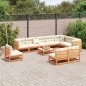 vidaXL 11-tlg. Garten-Sofagarnitur Wachsbraun Massivholz Kiefer vidaXL 11-tlg. Garten-Sofagarnitur Wachsbraun Massivholz Kiefer
