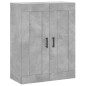 Highboard Betongrau 69,5x34x180 cm Holzwerkstoff Highboard Betongrau 69,5x34x180 cm Holzwerkstoff