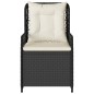 vidaXL Gartensessel 2 Stk. Verstellbar Schwarz Poly Rattan vidaXL Gartensessel 2 Stk. Verstellbar Schwarz Poly Rattan