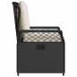 vidaXL Gartensessel 2 Stk. Verstellbar Schwarz Poly Rattan vidaXL Gartensessel 2 Stk. Verstellbar Schwarz Poly Rattan